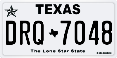 TX license plate DRQ7048