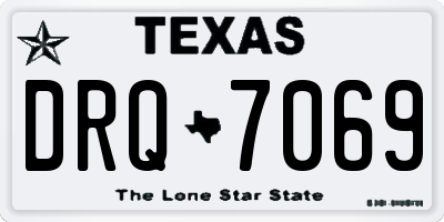 TX license plate DRQ7069