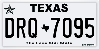TX license plate DRQ7095