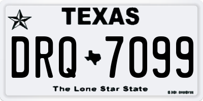 TX license plate DRQ7099