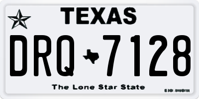 TX license plate DRQ7128