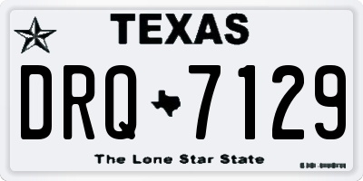 TX license plate DRQ7129