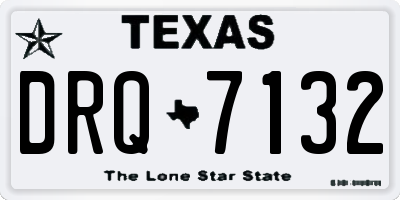 TX license plate DRQ7132