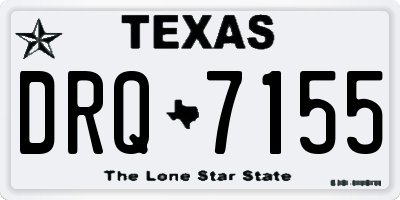TX license plate DRQ7155