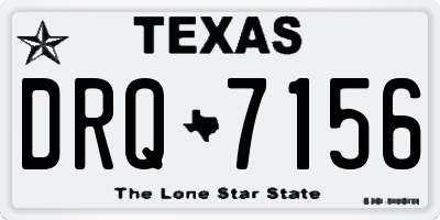 TX license plate DRQ7156