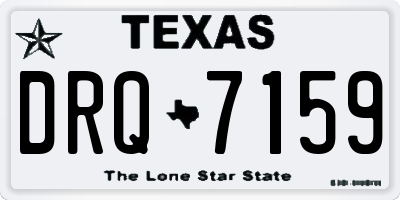 TX license plate DRQ7159