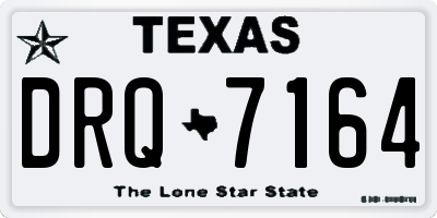 TX license plate DRQ7164