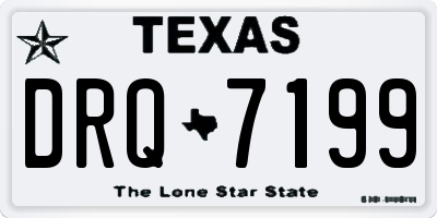 TX license plate DRQ7199