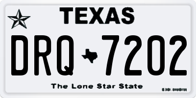 TX license plate DRQ7202