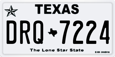 TX license plate DRQ7224