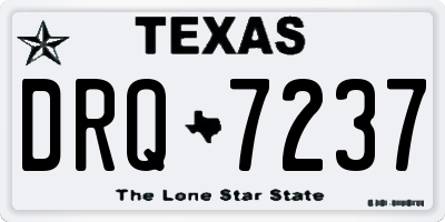 TX license plate DRQ7237