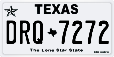TX license plate DRQ7272