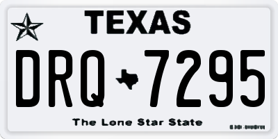 TX license plate DRQ7295