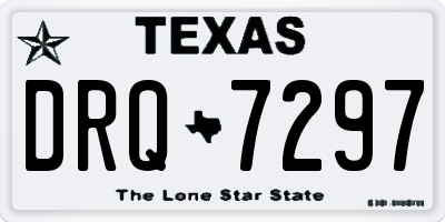 TX license plate DRQ7297