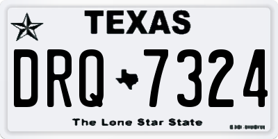 TX license plate DRQ7324