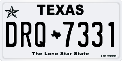 TX license plate DRQ7331