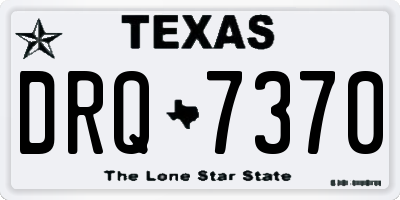 TX license plate DRQ7370