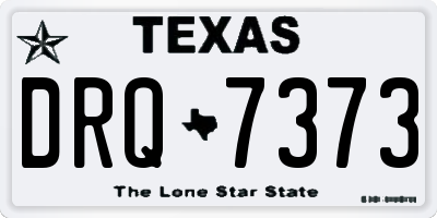 TX license plate DRQ7373