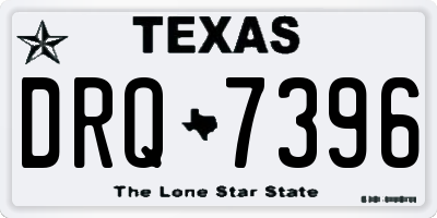 TX license plate DRQ7396