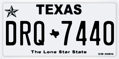 TX license plate DRQ7440