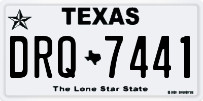 TX license plate DRQ7441