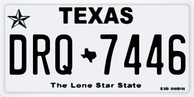 TX license plate DRQ7446