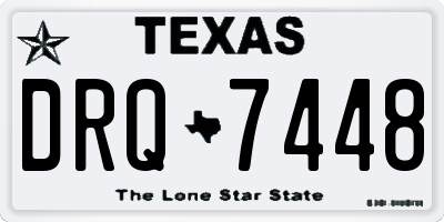 TX license plate DRQ7448