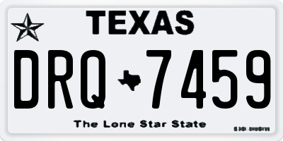 TX license plate DRQ7459