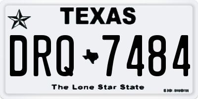 TX license plate DRQ7484