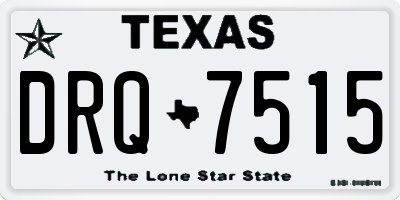 TX license plate DRQ7515