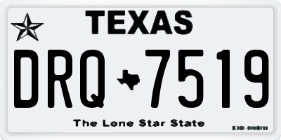 TX license plate DRQ7519