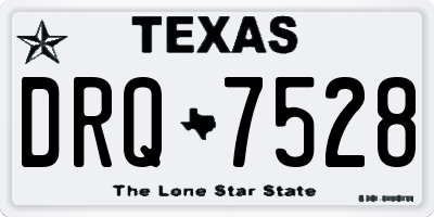 TX license plate DRQ7528