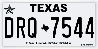 TX license plate DRQ7544