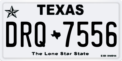 TX license plate DRQ7556