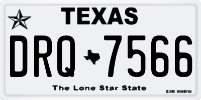 TX license plate DRQ7566