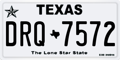 TX license plate DRQ7572