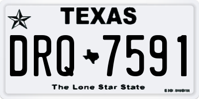 TX license plate DRQ7591