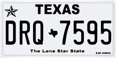 TX license plate DRQ7595