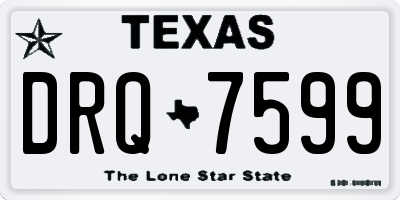 TX license plate DRQ7599