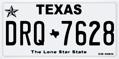 TX license plate DRQ7628
