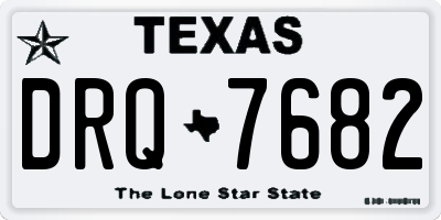 TX license plate DRQ7682