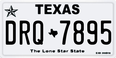 TX license plate DRQ7895