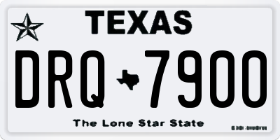 TX license plate DRQ7900