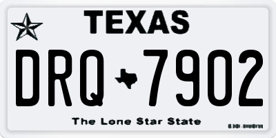 TX license plate DRQ7902