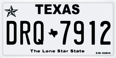 TX license plate DRQ7912