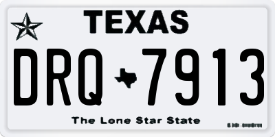 TX license plate DRQ7913
