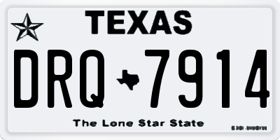 TX license plate DRQ7914