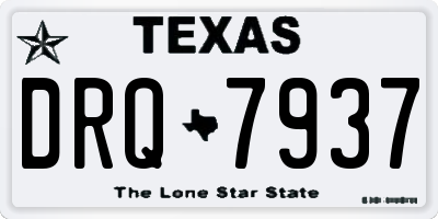 TX license plate DRQ7937