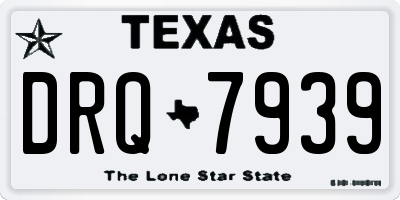 TX license plate DRQ7939
