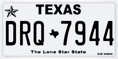 TX license plate DRQ7944